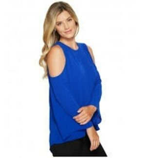 NWOT vince camuto cold shoulder long sleeve blouse